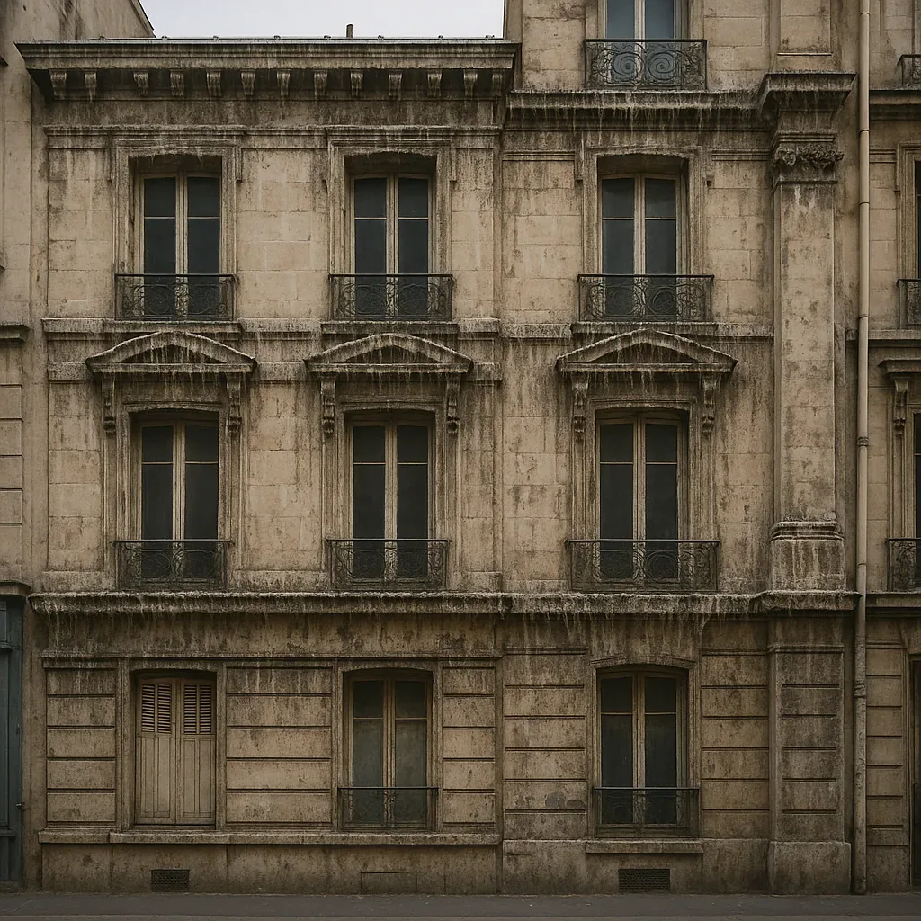 Avant — Facade d'immeuble haussmannien