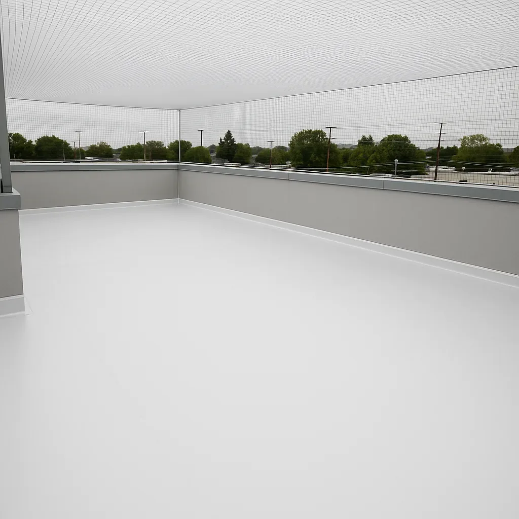 Après — Toiture-terrasse d'immeuble de bureaux
